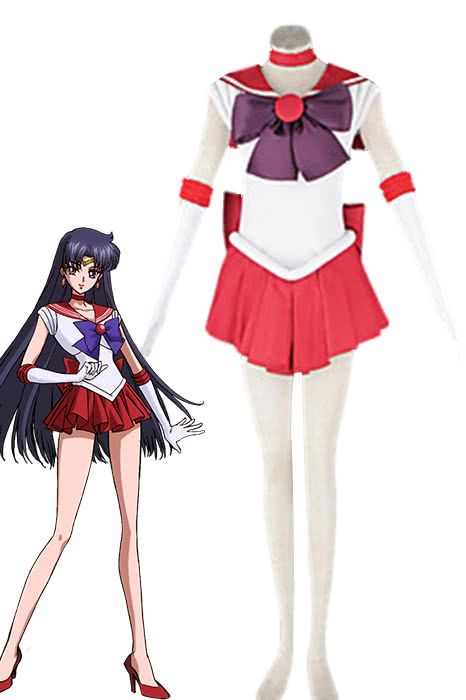 Anime Sailor Moon Rei Hino Sailor Mars Fancy Dress Cosplay